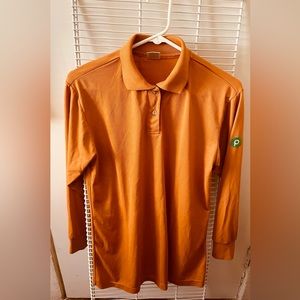Superior Uniform Group  Button Up Apricot Shirt Small